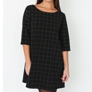 American Apparel Black Grid A Line Mini